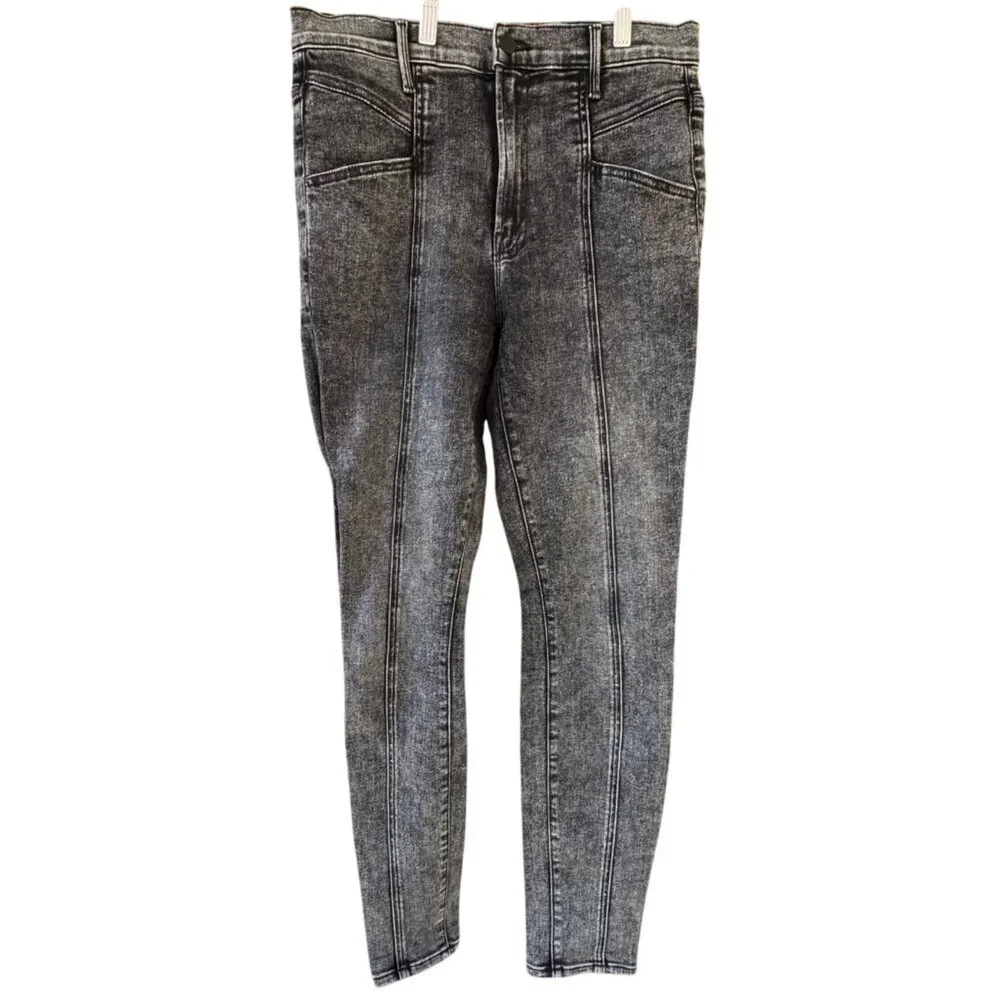 MOTHER Gray Washed Skinny Jeans - Picture 2 of 16